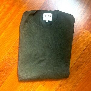 Fine Paris S green light cashmere crew neck